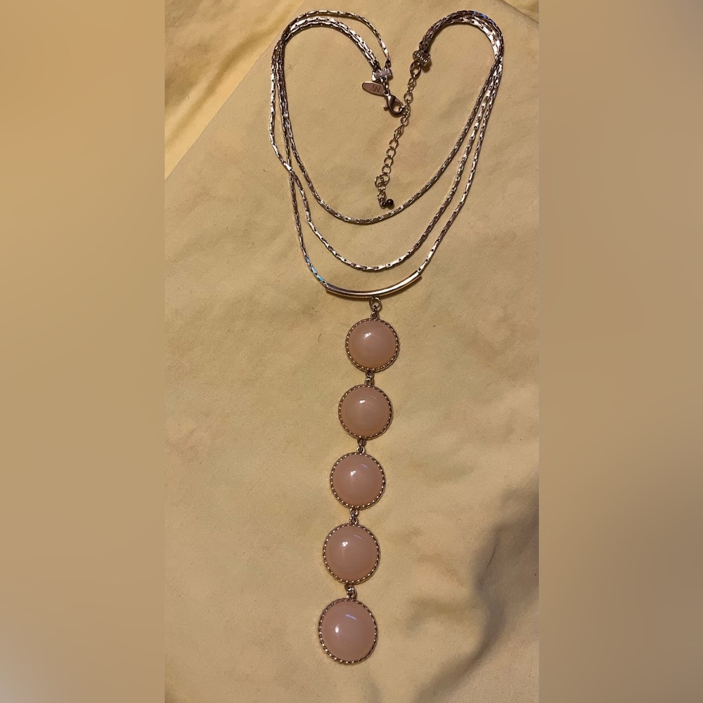 New York and Company triple chain necklace